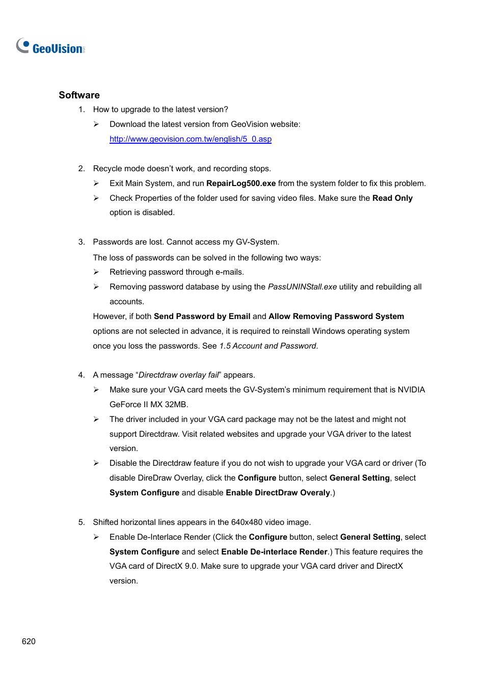CCTV Camera Pros Geovision 8.4 Multicam Digital Surveillance System User Manual | Page 636 / 648