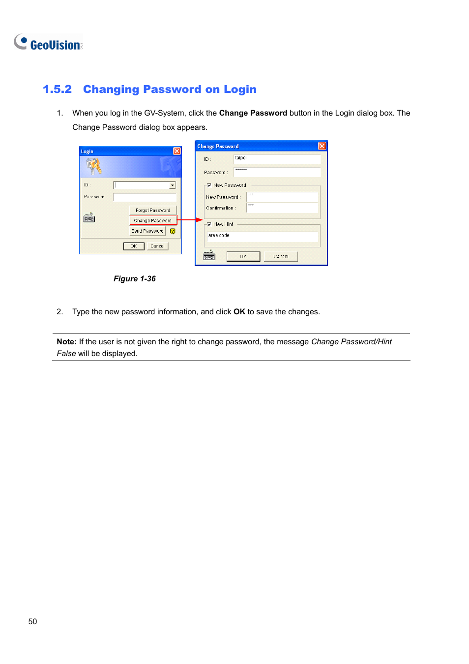 2 changing password on login | CCTV Camera Pros Geovision 8.4 Multicam Digital Surveillance System User Manual | Page 66 / 648