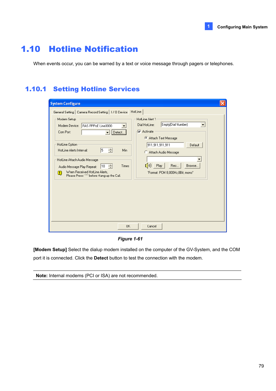10 hotline notification, 1 setting hotline services | CCTV Camera Pros Geovision 8.4 Multicam Digital Surveillance System User Manual | Page 95 / 648