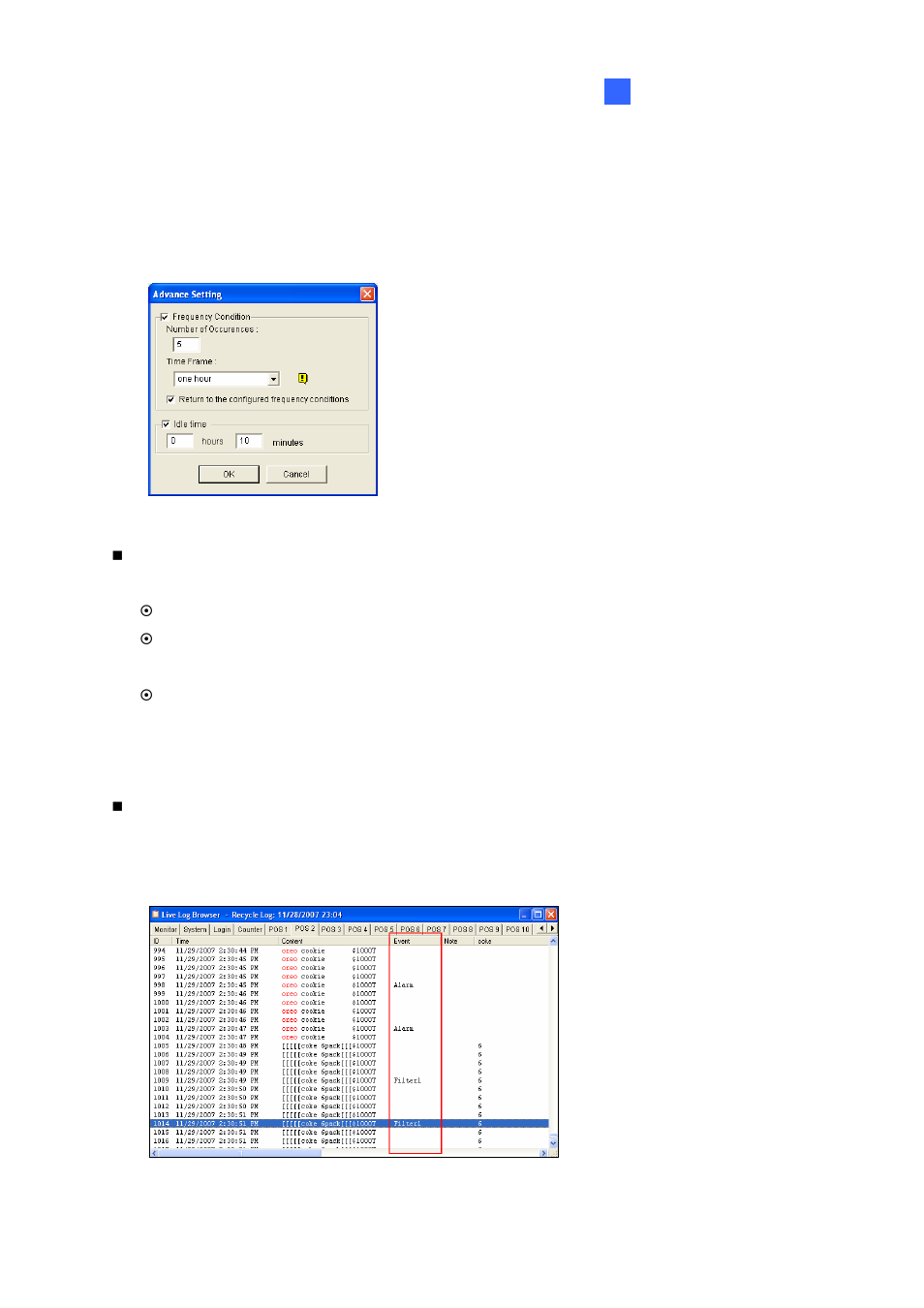 Alarm frequency settings | CCTV Camera Pros Geovision 8.2 Multicam Digital Surveillance System User Manual | Page 181 / 445