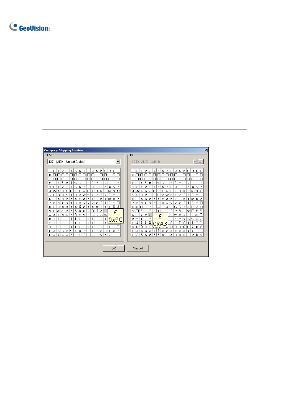 Codepage mapping | CCTV Camera Pros Geovision 8.2 Multicam Digital Surveillance System User Manual | Page 182 / 445