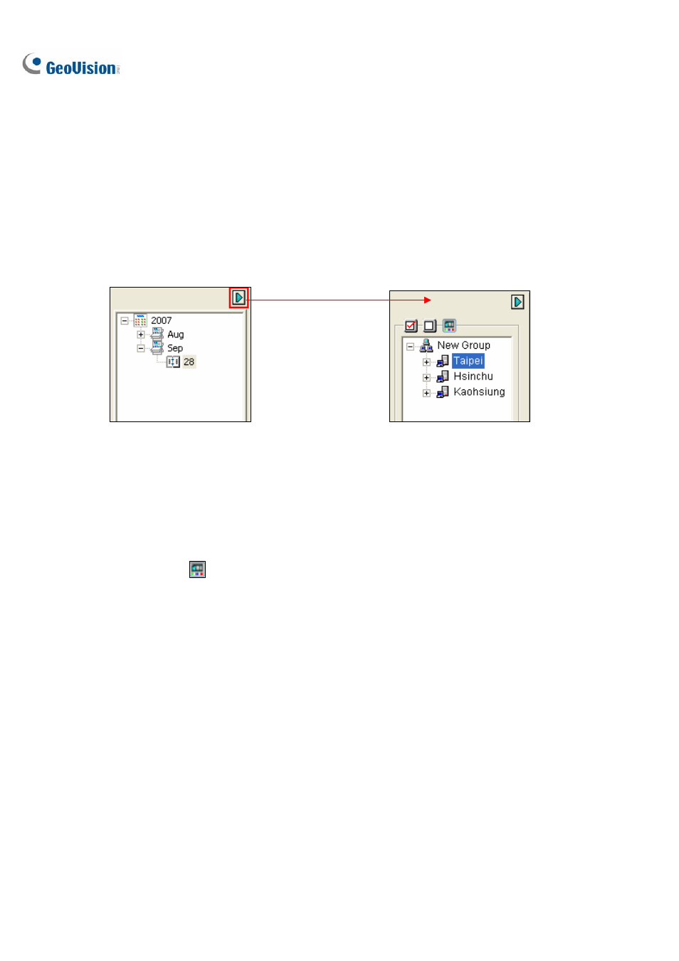 Accessing recordings from multiple hosts | CCTV Camera Pros Geovision 8.2 Multicam Digital Surveillance System User Manual | Page 226 / 445