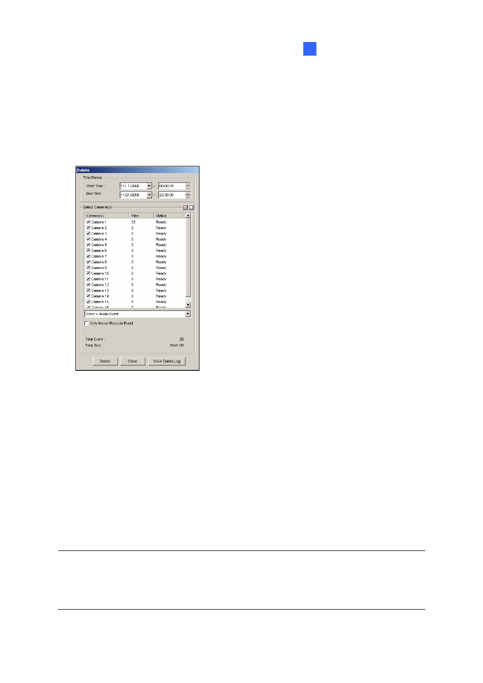 Deleting files using viewlog | CCTV Camera Pros Geovision 8.2 Multicam Digital Surveillance System User Manual | Page 251 / 445