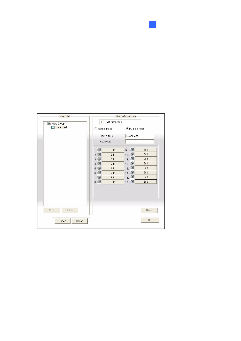 Creating multiple hosts | CCTV Camera Pros Geovision 8.2 Multicam Digital Surveillance System User Manual | Page 295 / 445