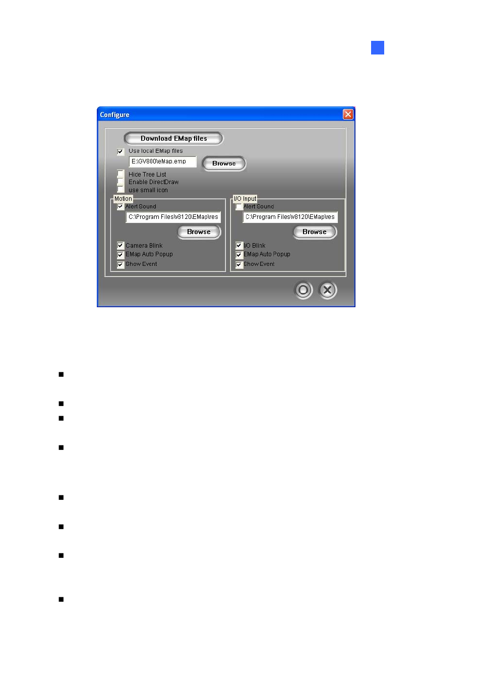 Configuring the remote e-map window | CCTV Camera Pros Geovision 8.2 Multicam Digital Surveillance System User Manual | Page 333 / 445