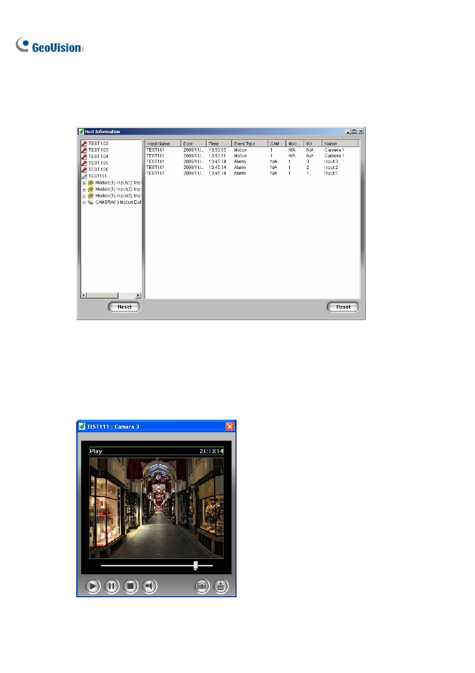 Viewing host information | CCTV Camera Pros Geovision 8.2 Multicam Digital Surveillance System User Manual | Page 334 / 445
