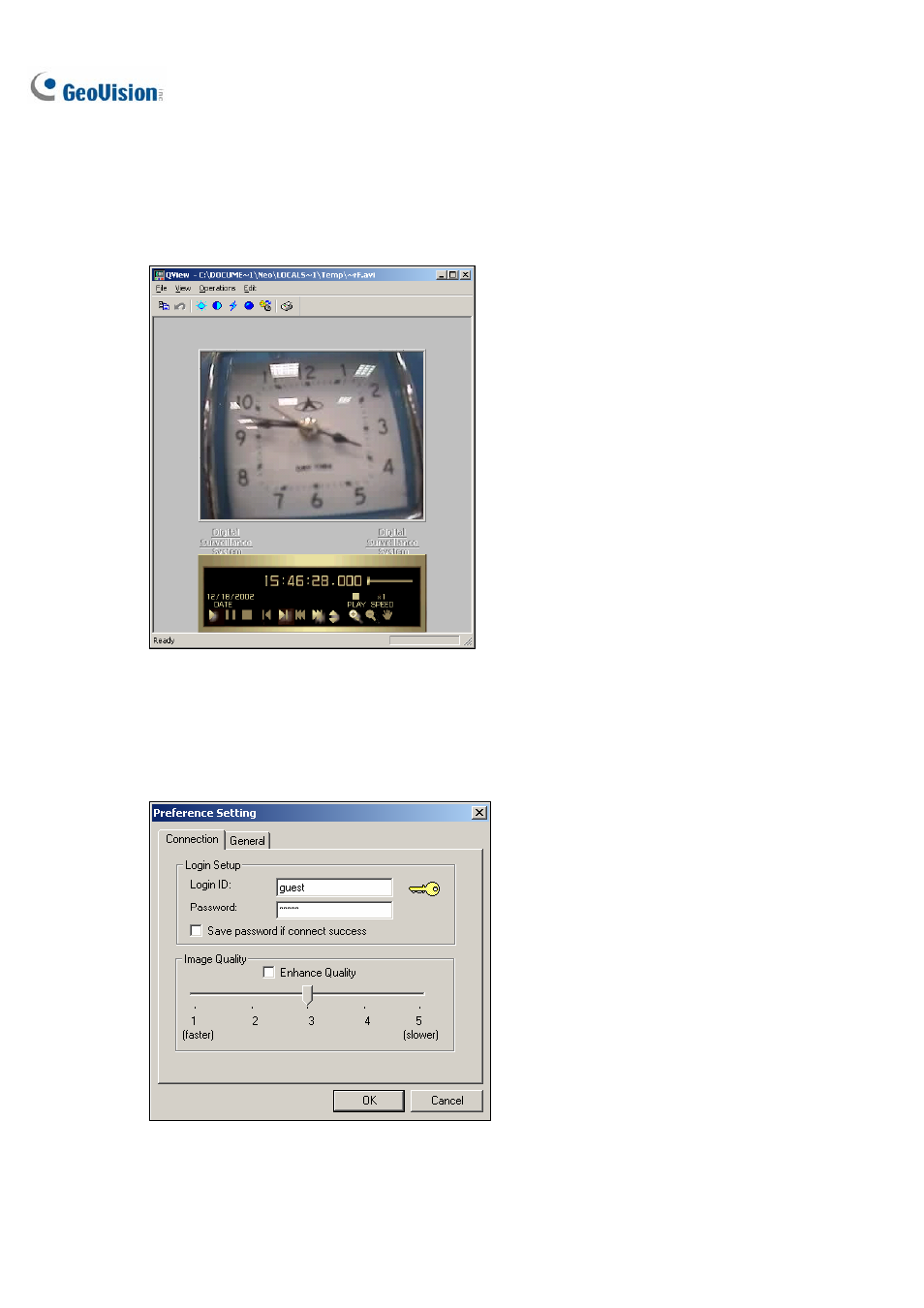 Playing back video files in q-view, Preference settings | CCTV Camera Pros Geovision 8.2 Multicam Digital Surveillance System User Manual | Page 344 / 445