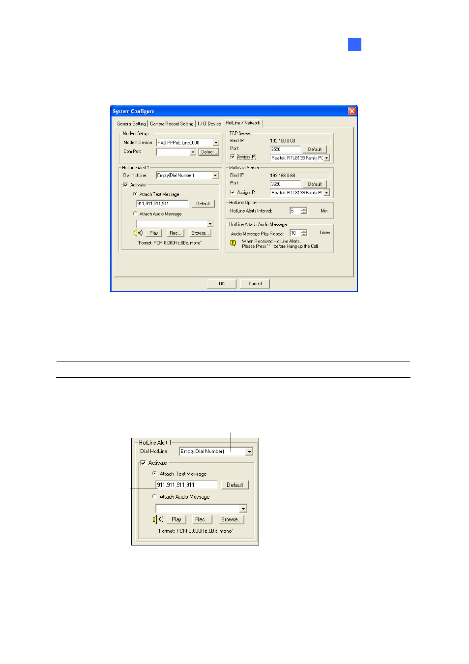 Configuring hotline/network notification | CCTV Camera Pros Geovision 8.2 Multicam Digital Surveillance System User Manual | Page 37 / 445