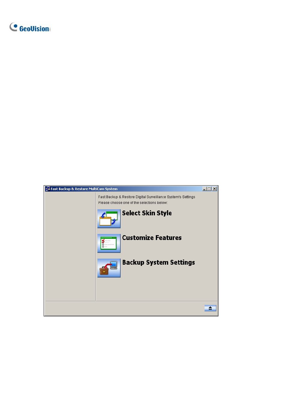 Fast backup and restore, Installing the fbr program, Running the fbr program | CCTV Camera Pros Geovision 8.2 Multicam Digital Surveillance System User Manual | Page 398 / 445