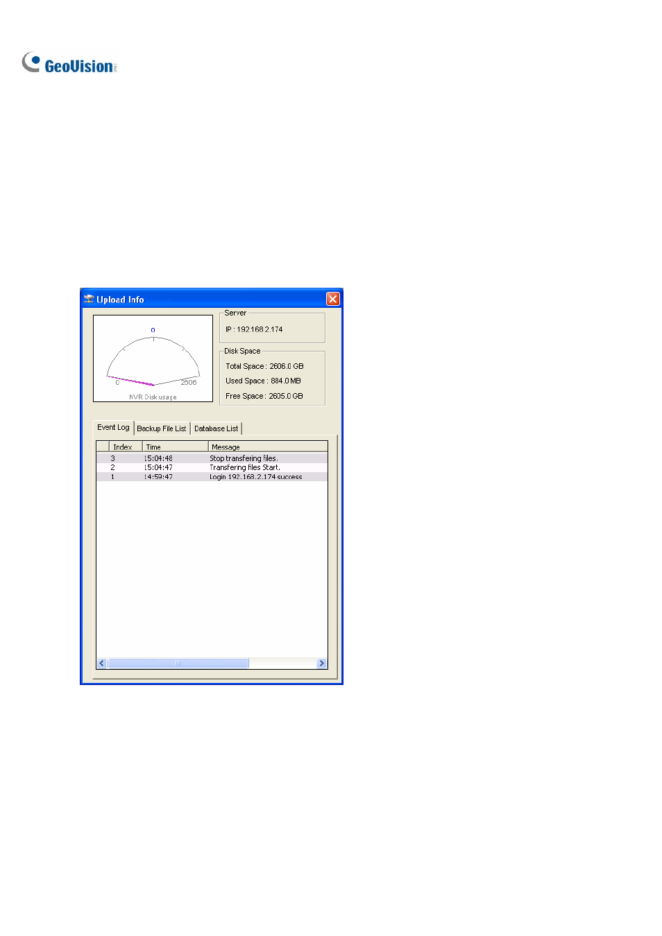 Viewing server status | CCTV Camera Pros Geovision 8.2 Multicam Digital Surveillance System User Manual | Page 418 / 445