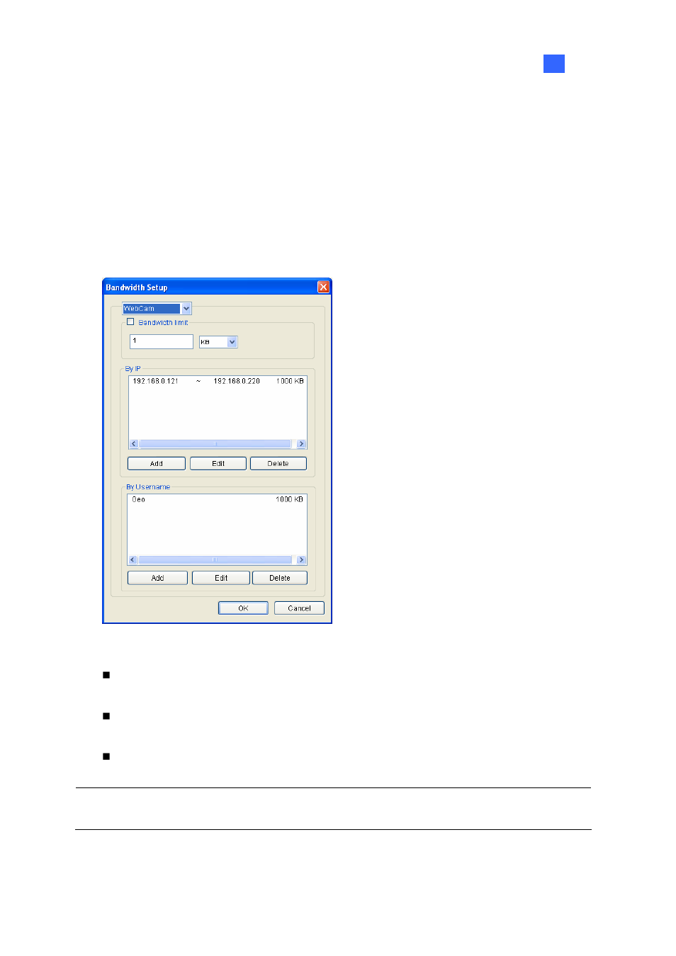 Bandwidth setup | CCTV Camera Pros Geovision 8.2 Multicam Digital Surveillance System User Manual | Page 431 / 445