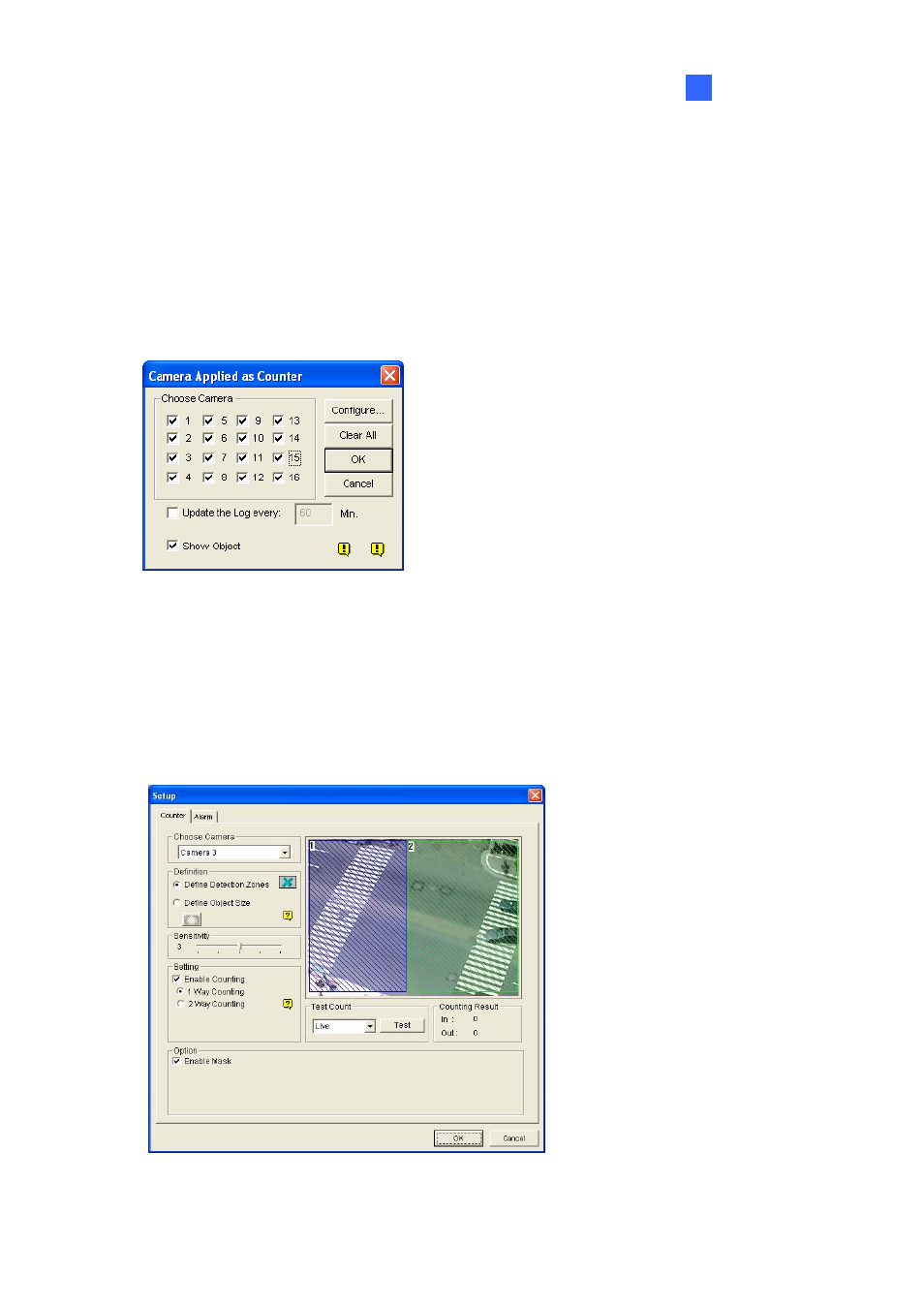 Configuring object counting | CCTV Camera Pros Geovision 8.2 Multicam Digital Surveillance System User Manual | Page 47 / 445