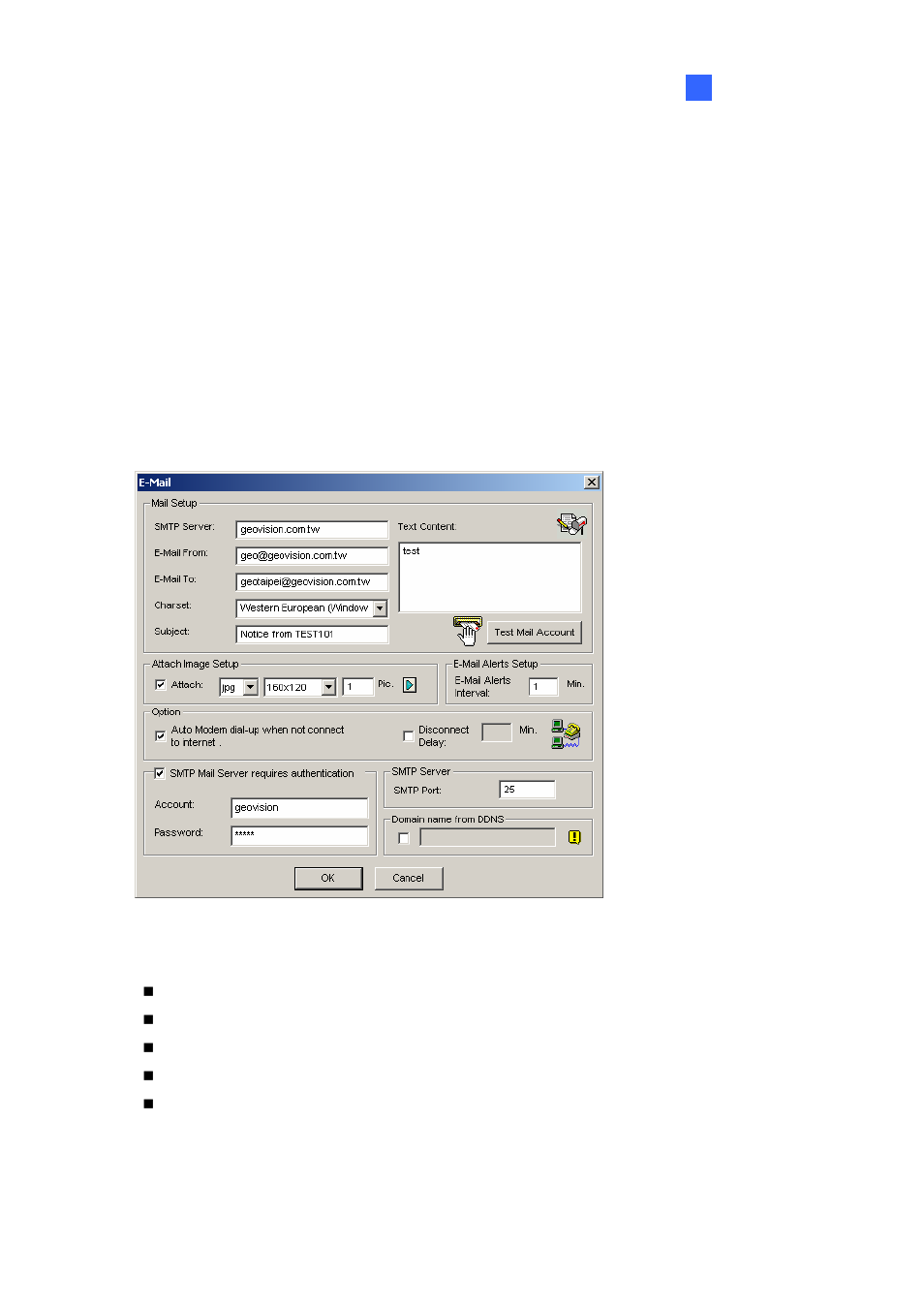 Sending alerts thru e-mail accounts | CCTV Camera Pros Geovision 8.2 Multicam Digital Surveillance System User Manual | Page 55 / 445