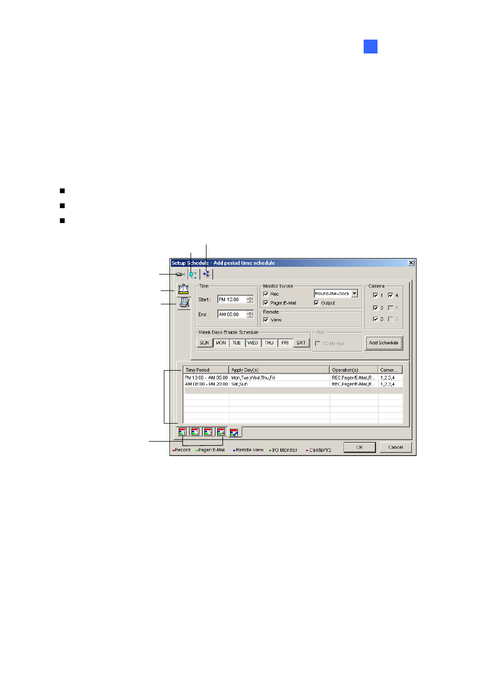 Recording schedule | CCTV Camera Pros Geovision 8.2 Multicam Digital Surveillance System User Manual | Page 69 / 445
