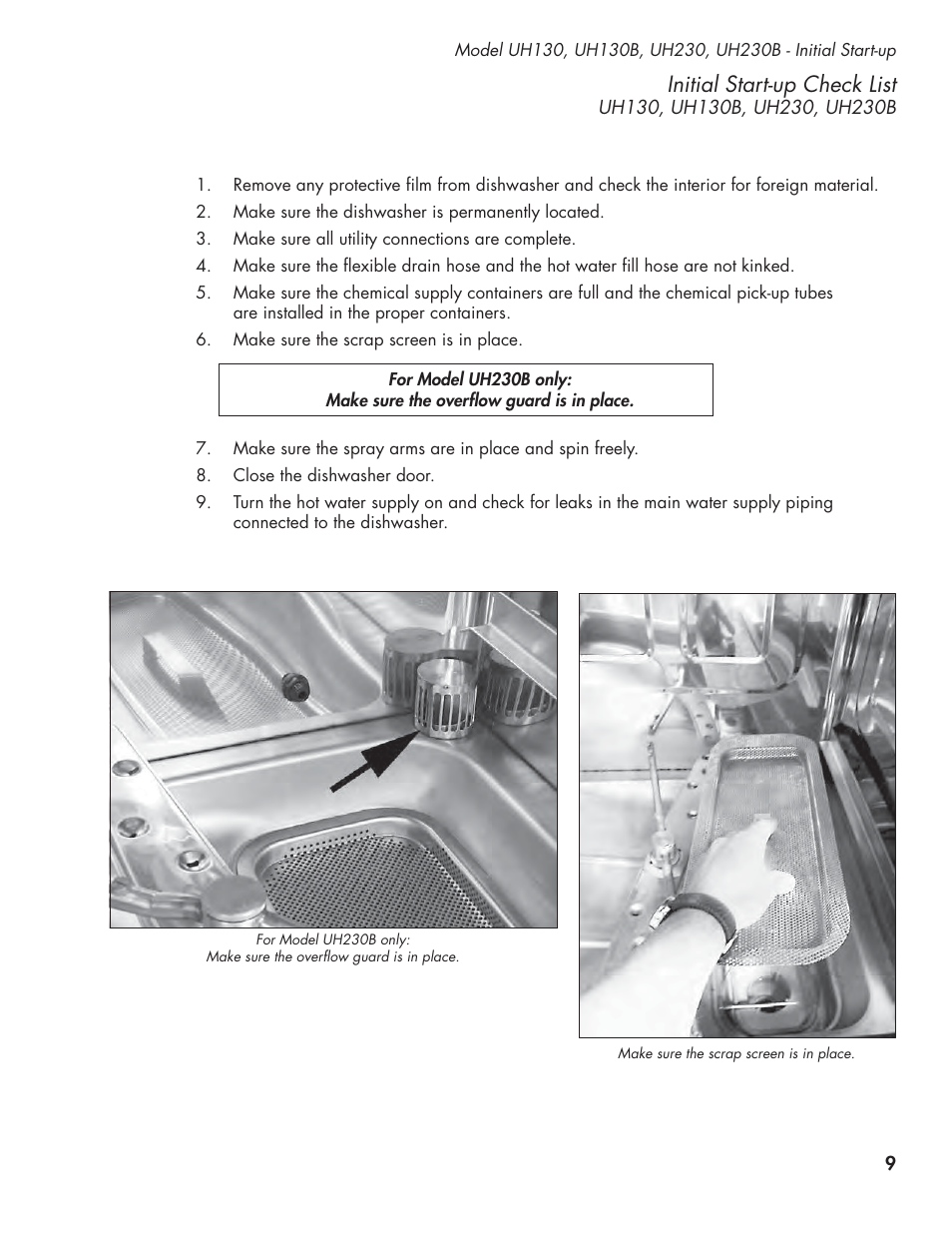 Initial start-up check list | CHAMPION UL-130 Manual User Manual | Page 19 / 116