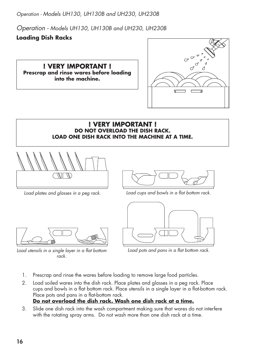 Operation, Very important | CHAMPION UL-130 Manual User Manual | Page 26 / 116