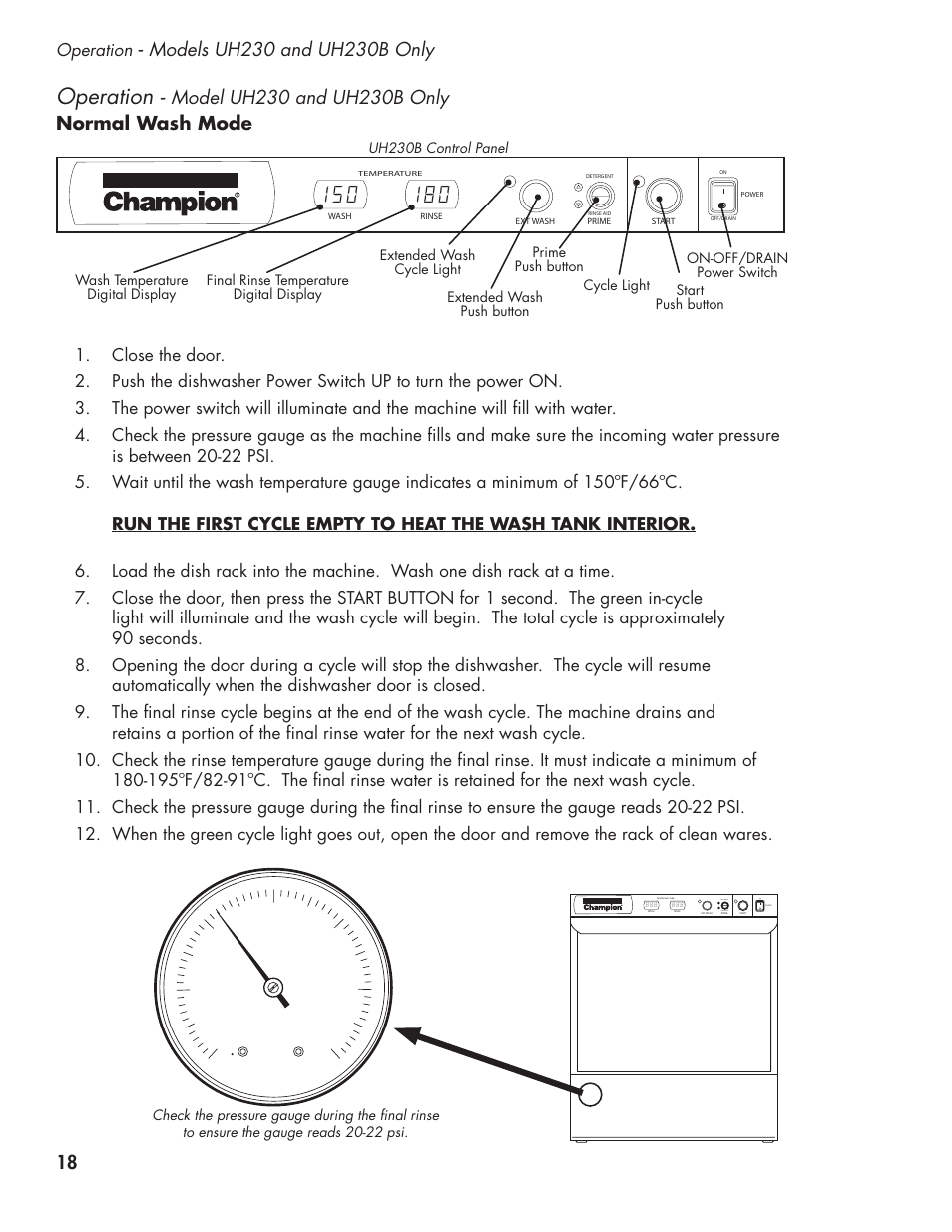 Operation | CHAMPION UL-130 Manual User Manual | Page 28 / 116