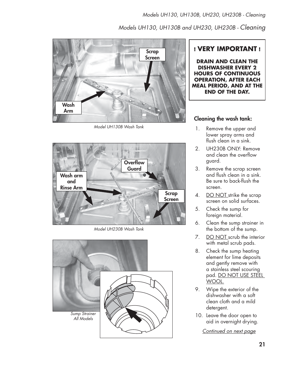Cleaning, Very important | CHAMPION UL-130 Manual User Manual | Page 31 / 116