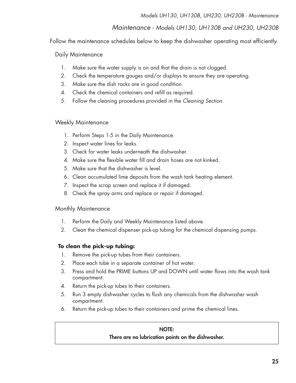 Maintenance | CHAMPION UL-130 Manual User Manual | Page 35 / 116