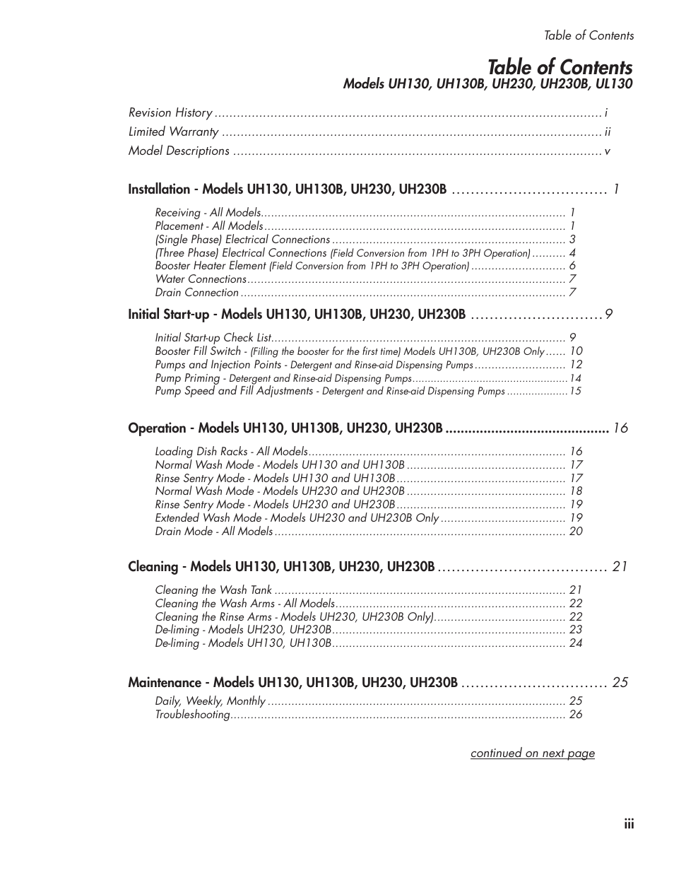 CHAMPION UL-130 Manual User Manual | Page 7 / 116