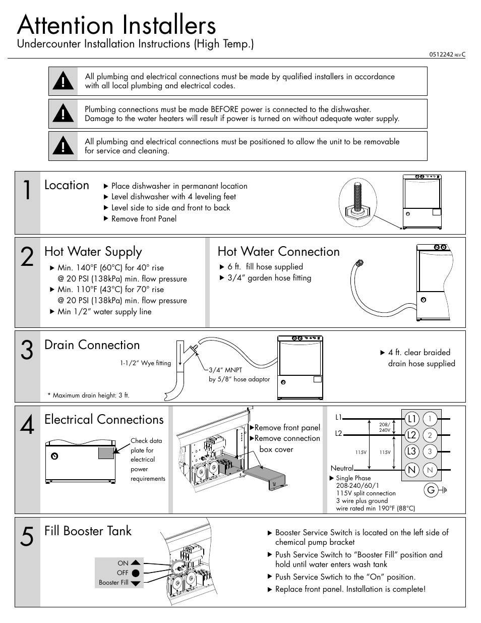 CHAMPION UL-130 Installation Instructions User Manual | 2 pages
