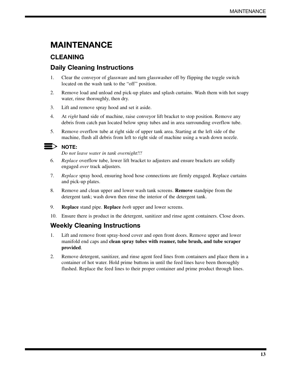 CHAMPION CG6 Cleaning Instructions User Manual | 1 page