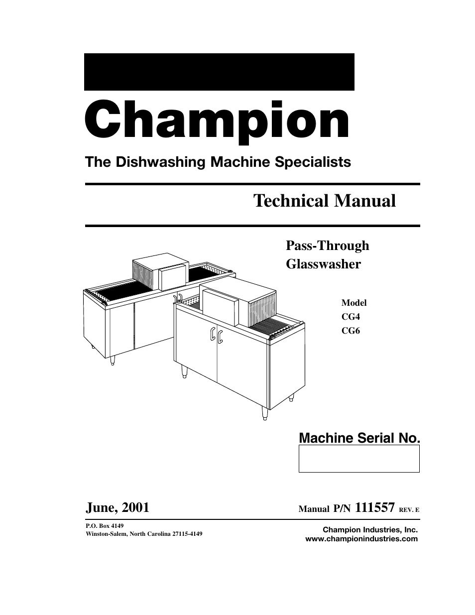 CHAMPION CG6 Manual User Manual | 50 pages