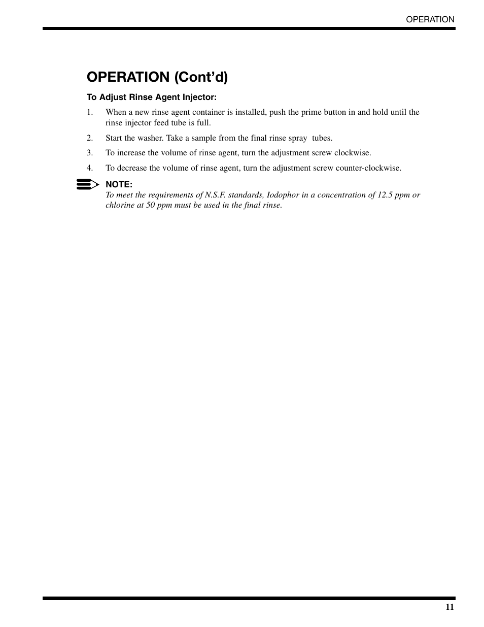 Operation (cont’d) | CHAMPION CG6 Manual User Manual | Page 13 / 50