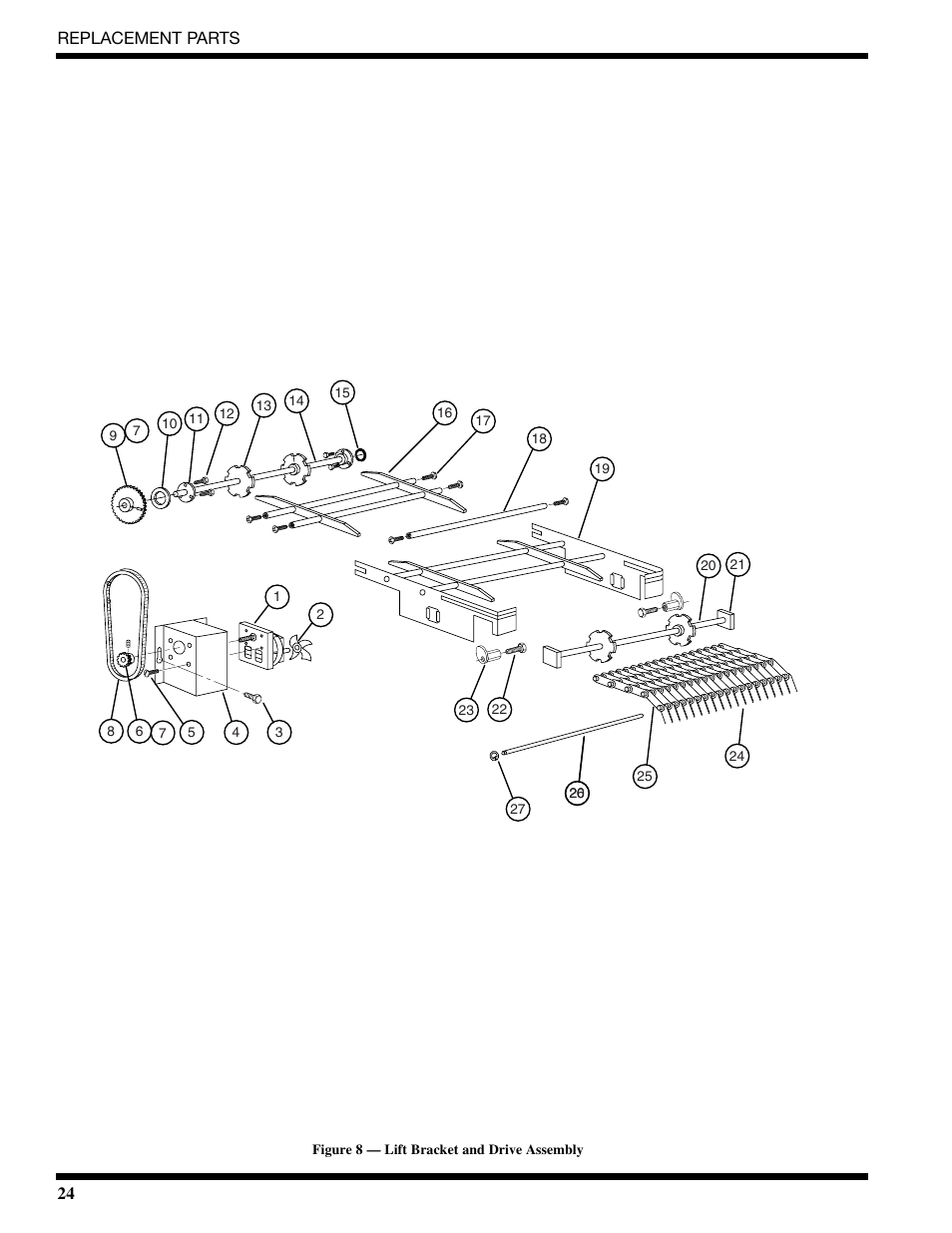 24 replacement parts | CHAMPION CG6 Manual User Manual | Page 26 / 50