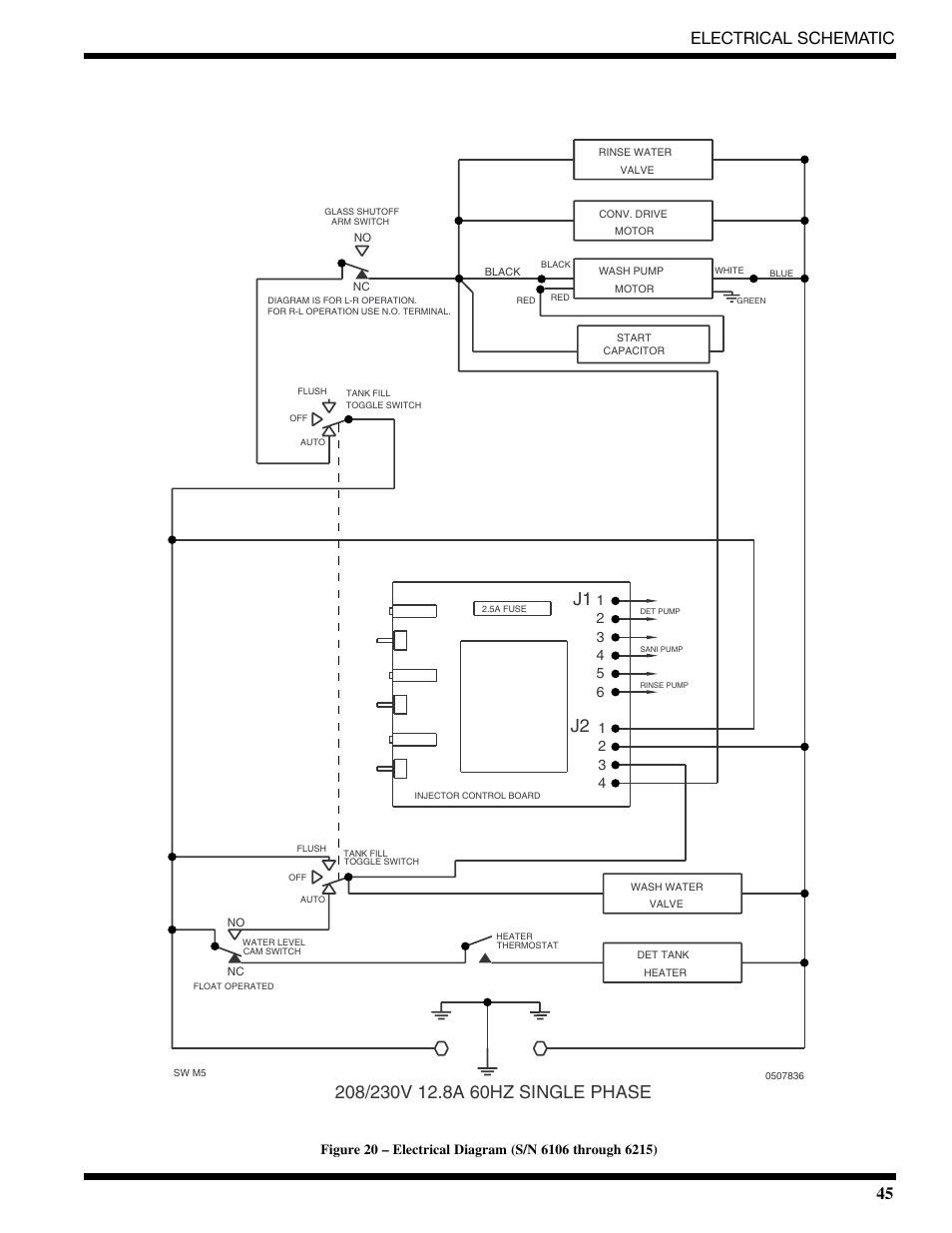45 electrical schematic | CHAMPION CG6 Manual User Manual | Page 47 / 50