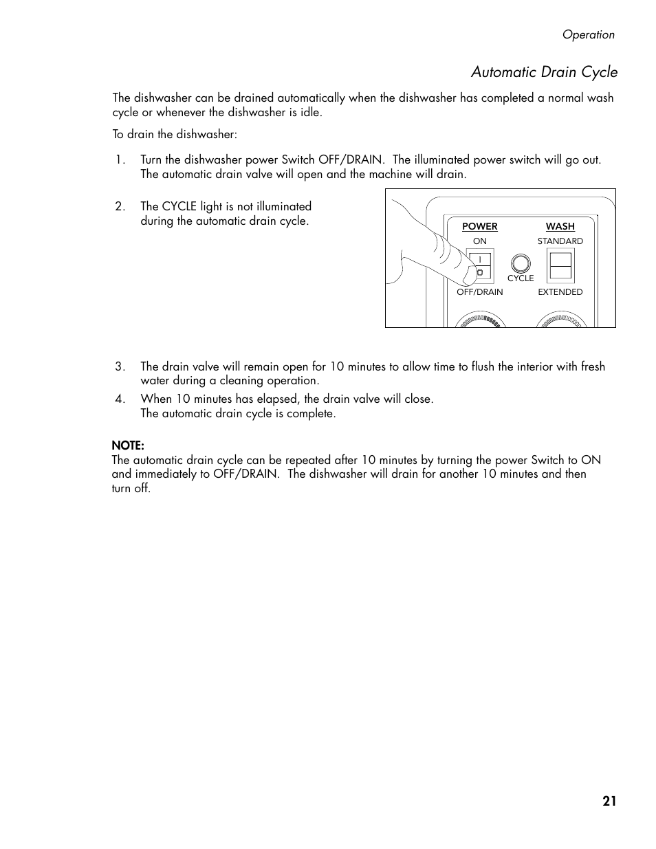 Automatic drain cycle | CHAMPION DH5000 VHR Manual User Manual | Page 29 / 122