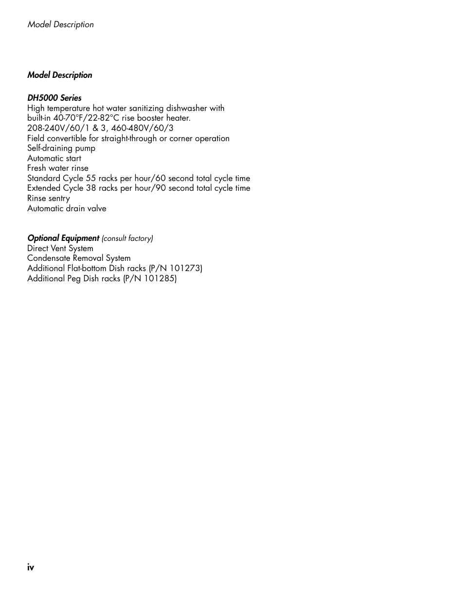 CHAMPION DH5000 VHR Manual User Manual | Page 8 / 122
