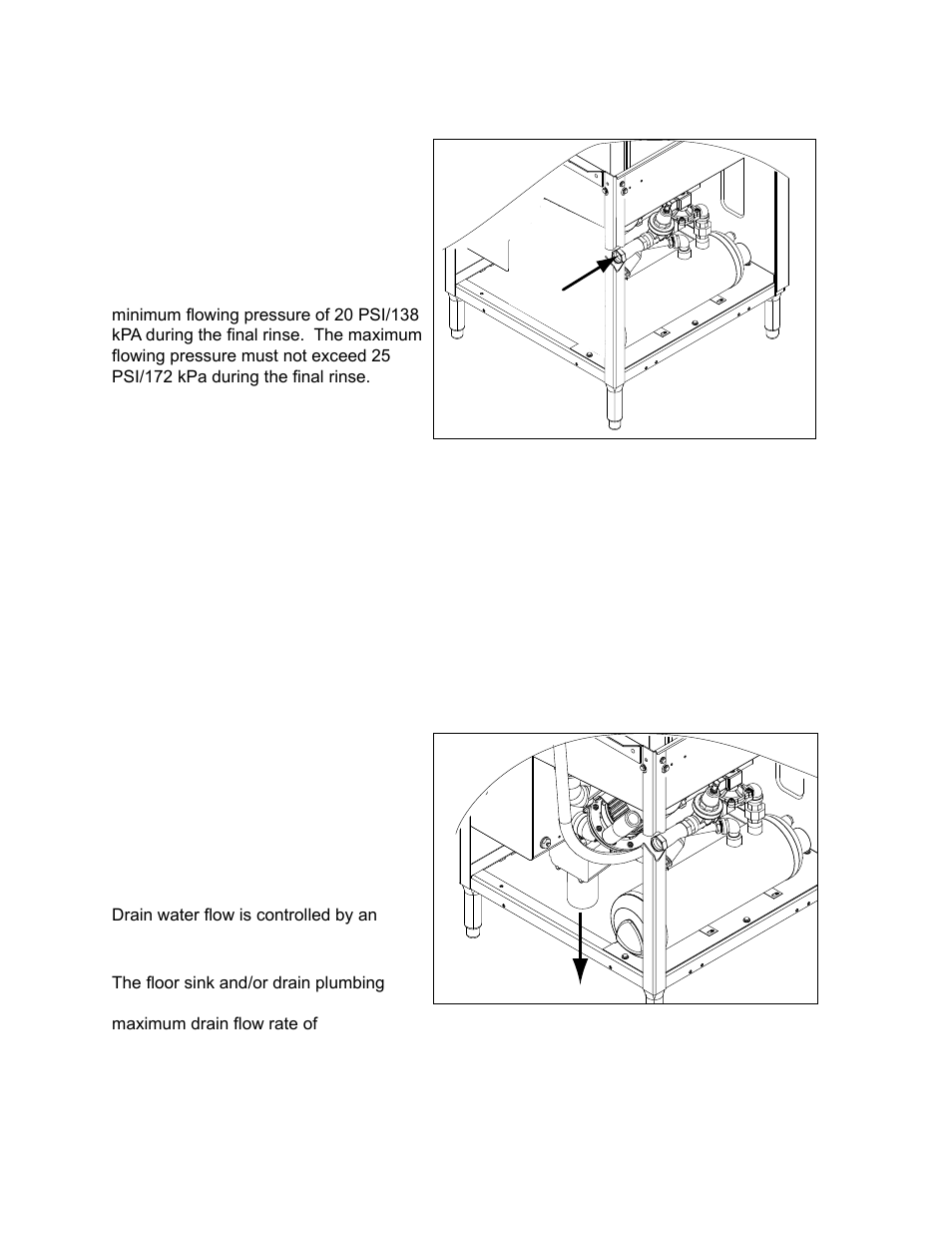 Hot water connection, Drain connection | CHAMPION Versa-Clean DH2000 Manual User Manual | Page 14 / 46