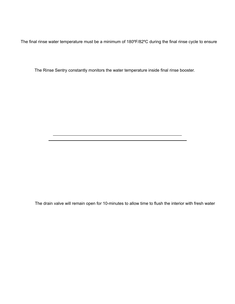 Rinse sentry operation mode, Automatic drain cycle | CHAMPION Versa-Clean DH2000 Manual User Manual | Page 19 / 46