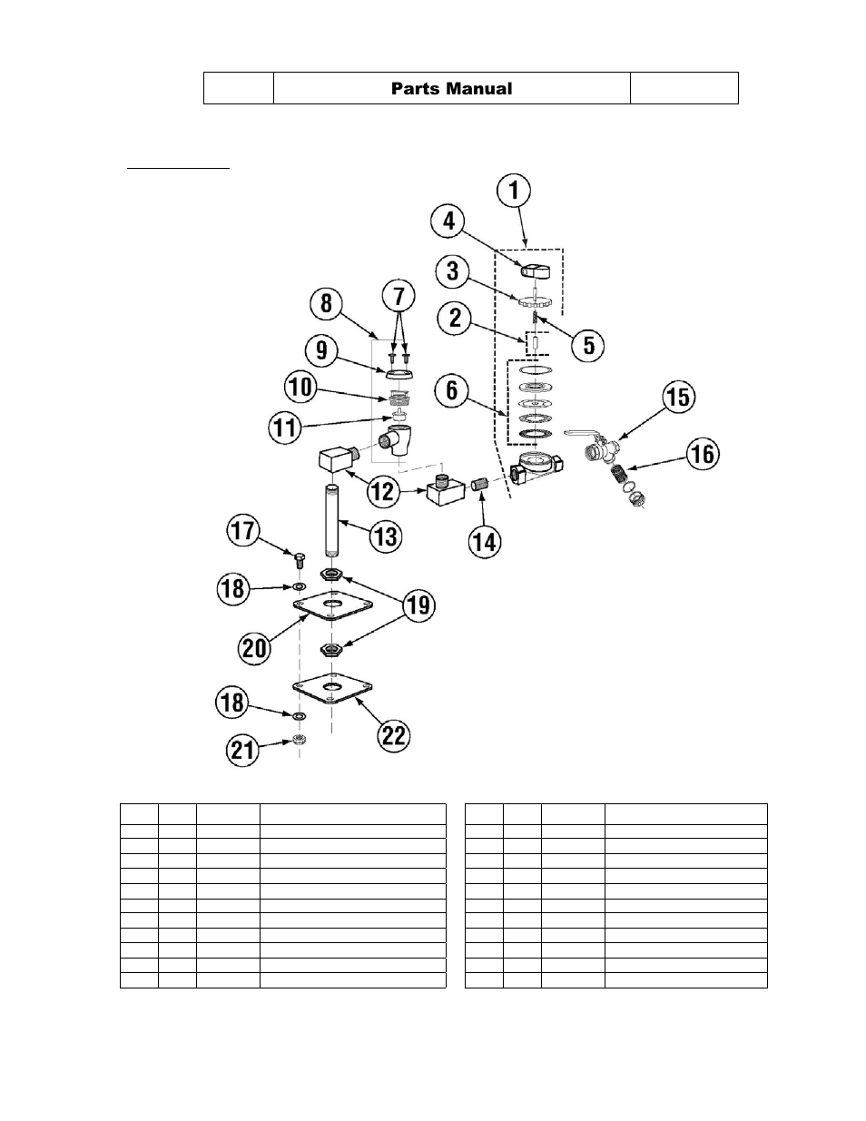 Plumbing system, Parts manual | CHAMPION DL2000 Manual User Manual | Page 22 / 27