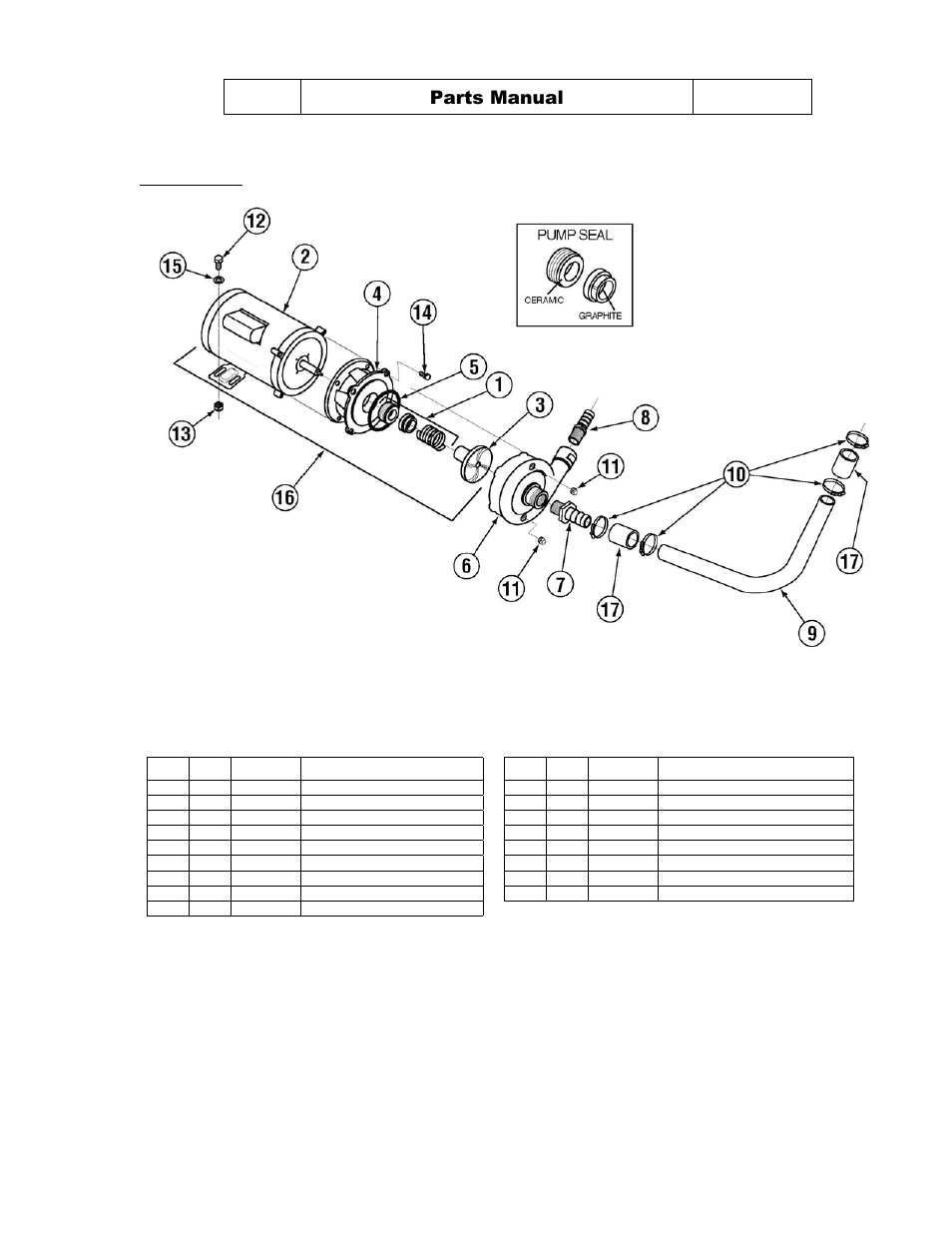 Pump assembly, Description, Parts manual | CHAMPION DL2000 Manual User Manual | Page 23 / 27