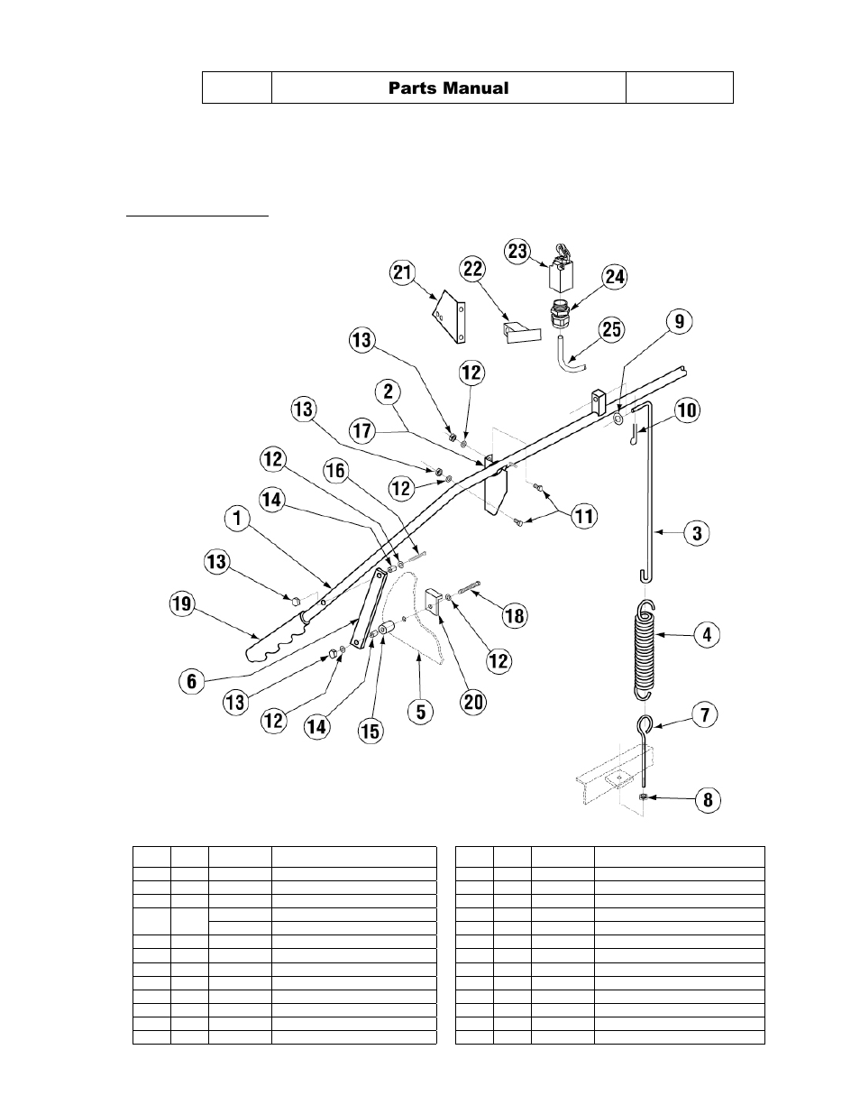 Door actuator assembly, Description, Parts manual | CHAMPION DL2000 Manual User Manual | Page 26 / 27