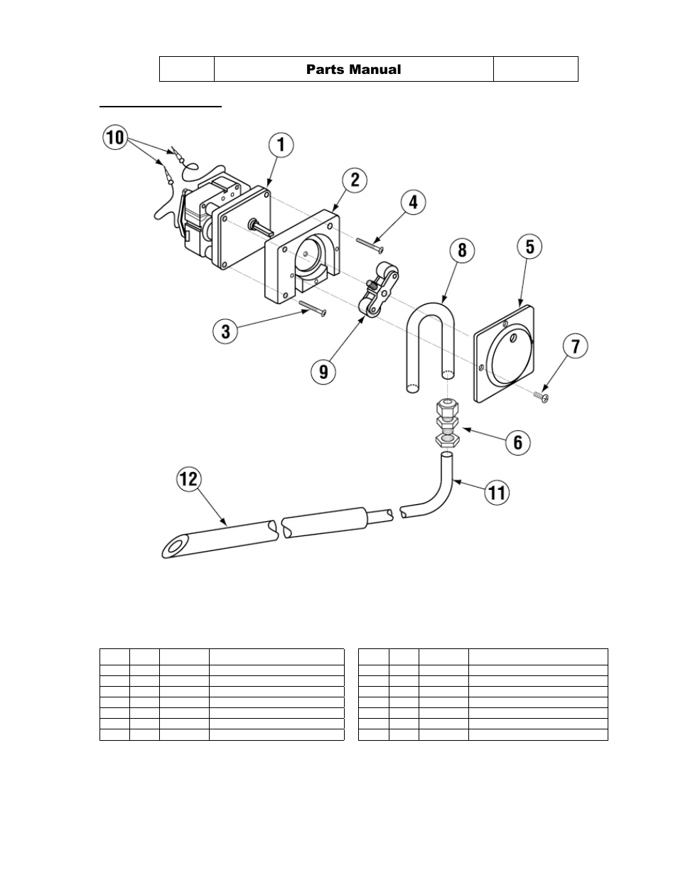 Peristaltic pump assembly, Description, Parts manual | CHAMPION DL2000 Manual User Manual | Page 27 / 27