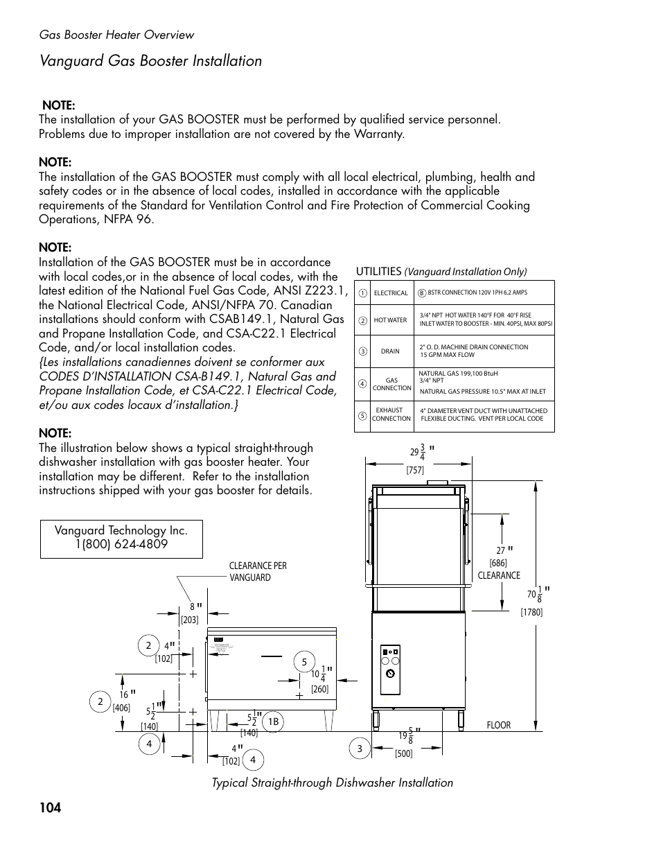 Vanguard gas booster installation | CHAMPION DH5000T Single Source Gas Manual User Manual | Page 112 / 124