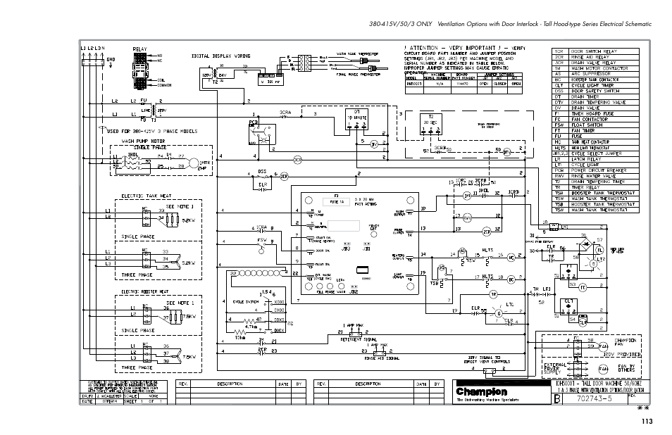 CHAMPION DH5000T Single Source Gas Manual User Manual | Page 121 / 124