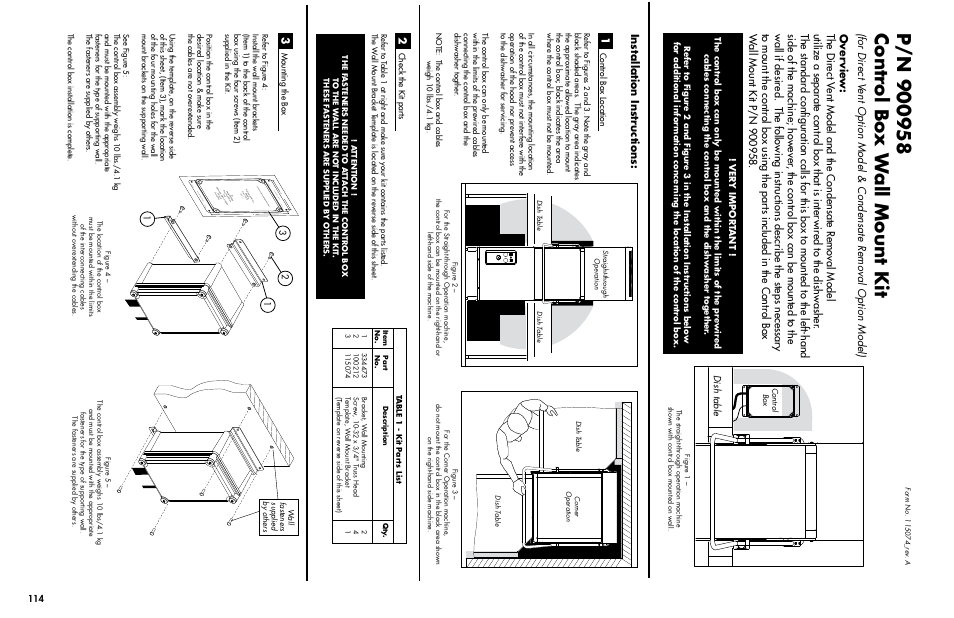 Dish table | CHAMPION DH5000T Single Source Gas Manual User Manual | Page 122 / 124