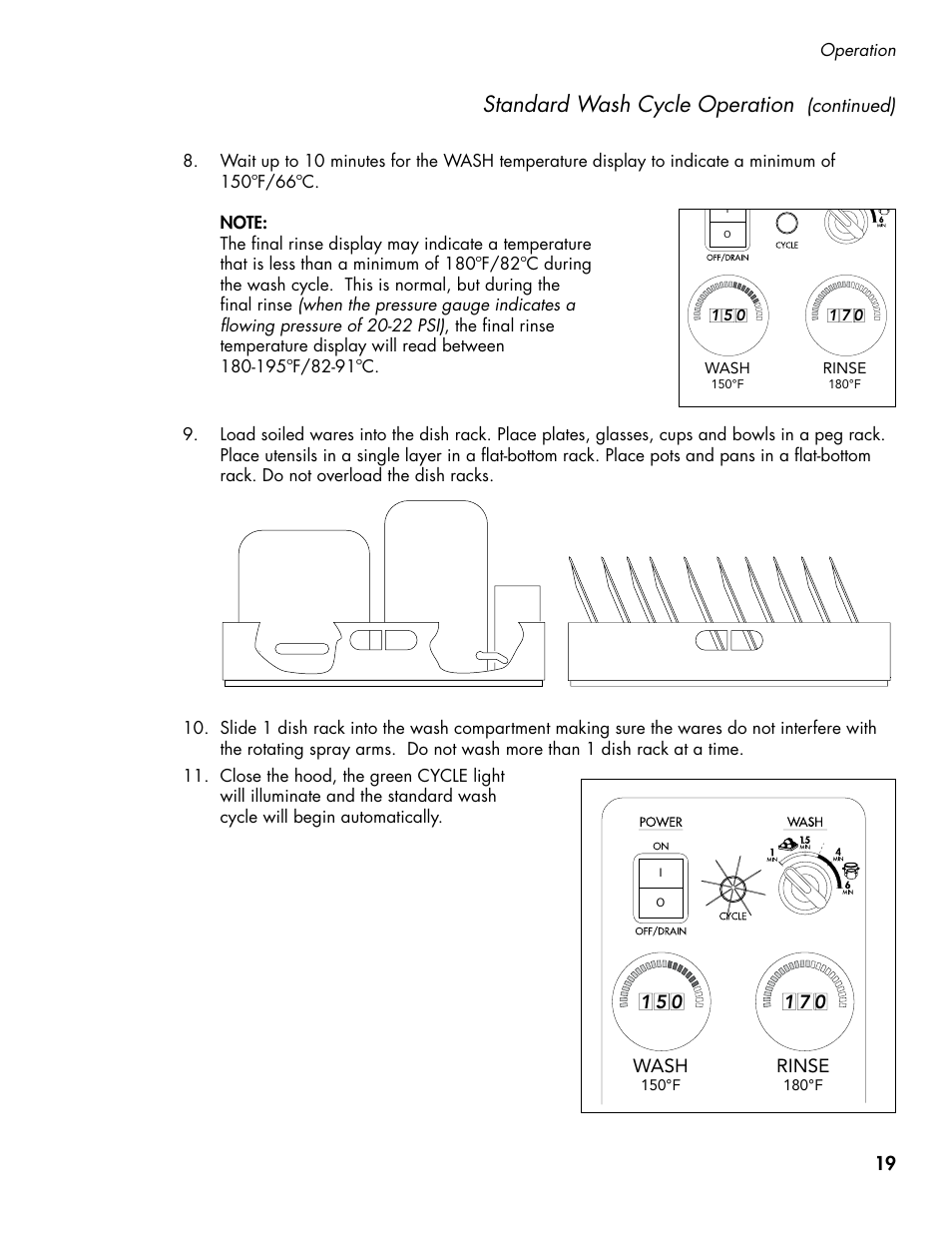 Standard wash cycle operation | CHAMPION DH5000T Single Source Gas Manual User Manual | Page 27 / 124