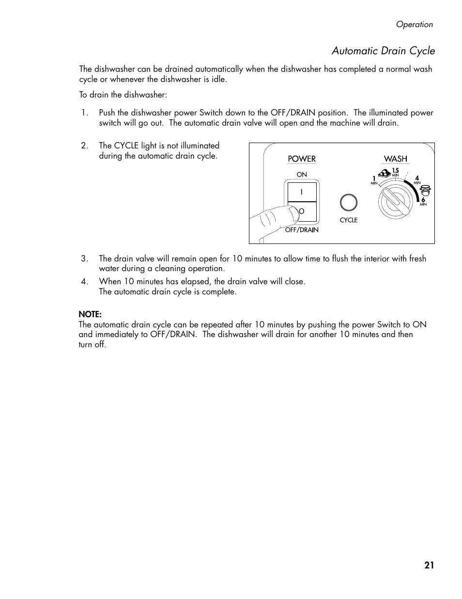 Automatic drain cycle | CHAMPION DH5000T Single Source Gas Manual User Manual | Page 29 / 124