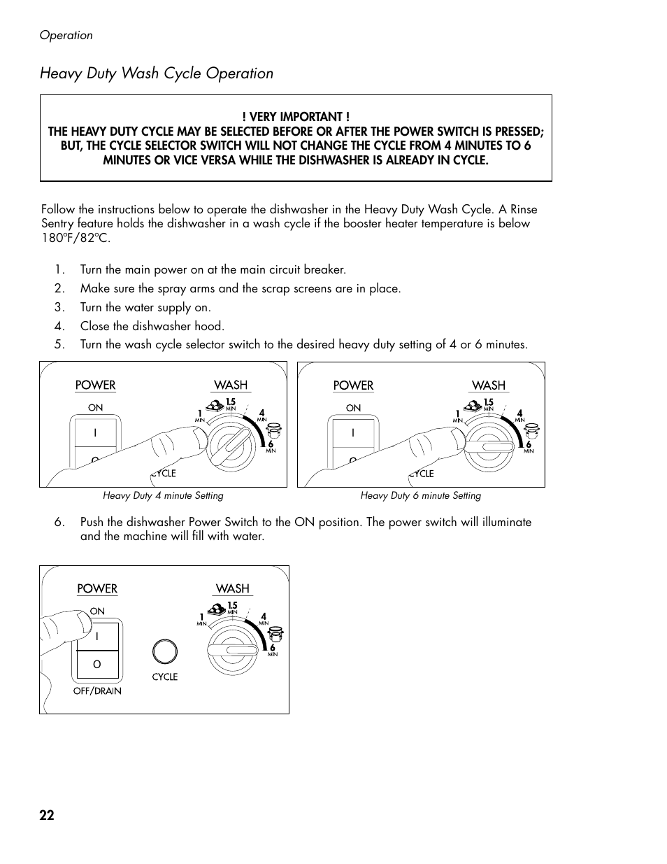 Heavy duty wash cycle operation | CHAMPION DH5000T Single Source Gas Manual User Manual | Page 30 / 124