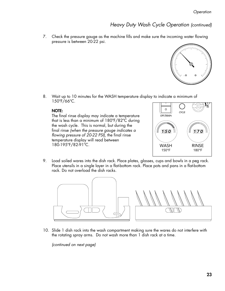 Heavy duty wash cycle operation | CHAMPION DH5000T Single Source Gas Manual User Manual | Page 31 / 124