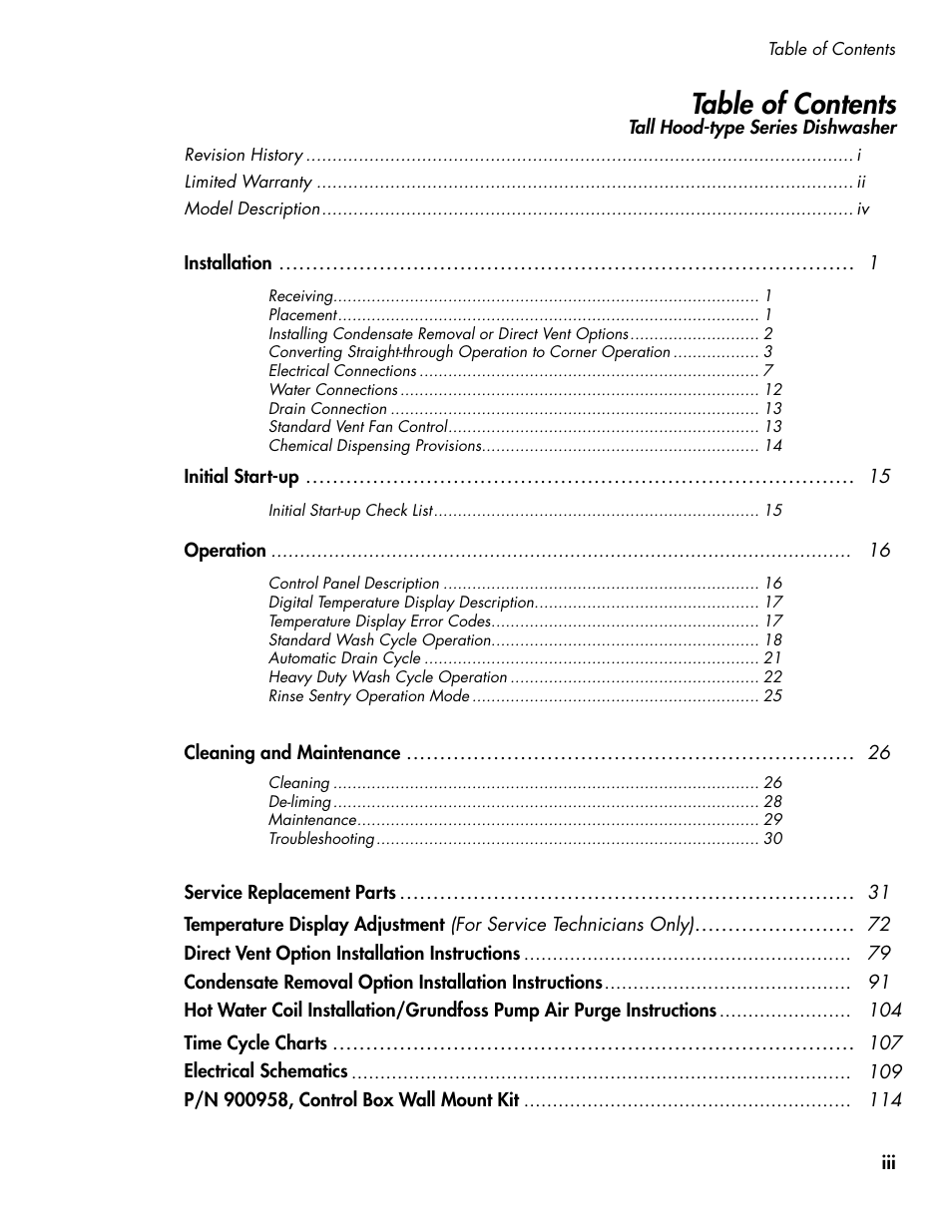 CHAMPION DH5000T Single Source Gas Manual User Manual | Page 7 / 124