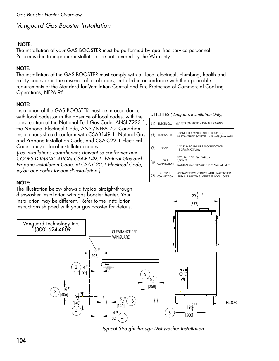 Vanguard gas booster installation | CHAMPION DH5000 Single Source Gas Door Machine Manual User Manual | Page 112 / 122