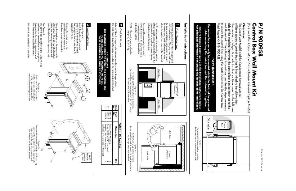 Dish table | CHAMPION DH5000 Single Source Gas Door Machine Manual User Manual | Page 120 / 122