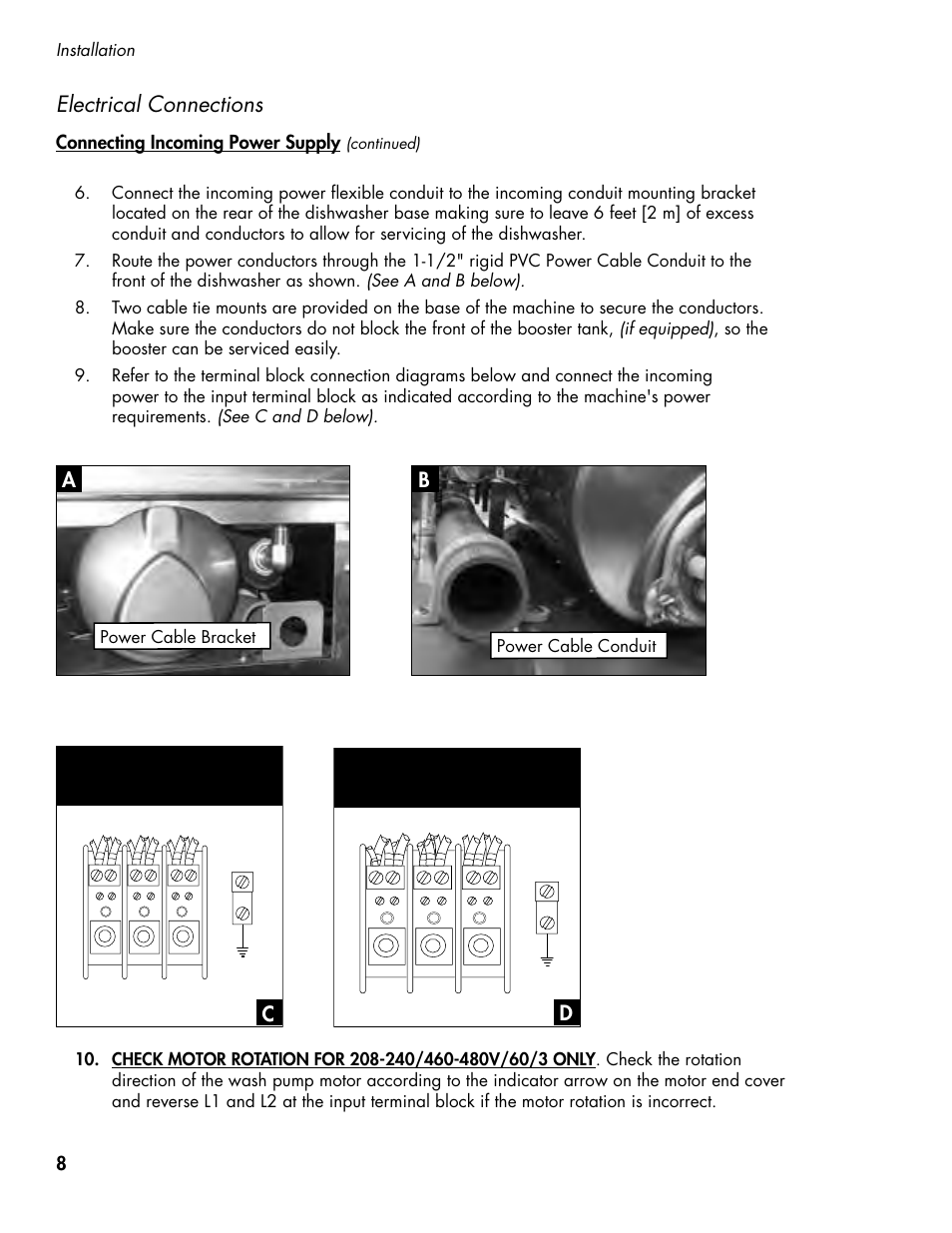 Electrical connections | CHAMPION DH5000 Single Source Gas Door Machine Manual User Manual | Page 16 / 122