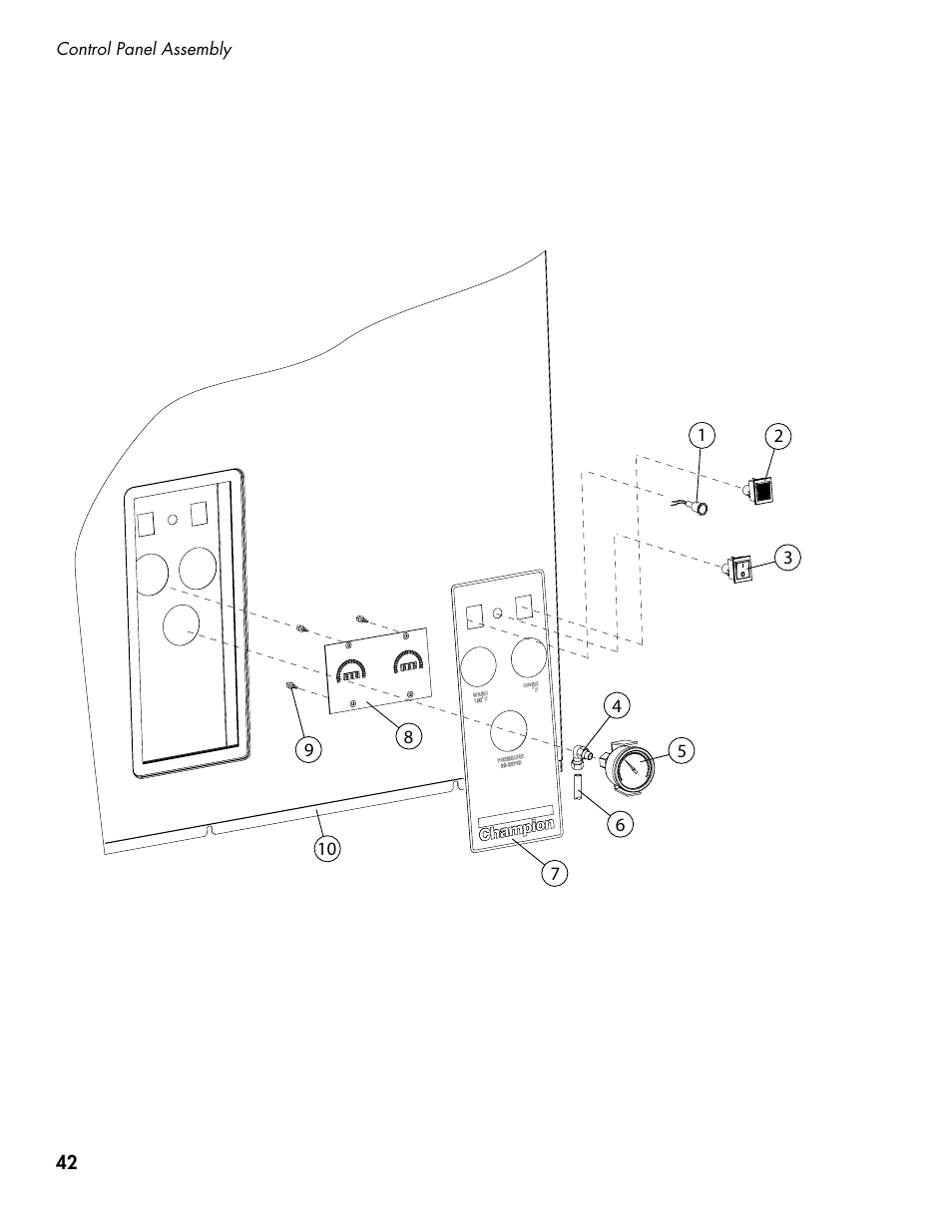 CHAMPION DH5000 Single Source Gas Door Machine Manual User Manual | Page 50 / 122